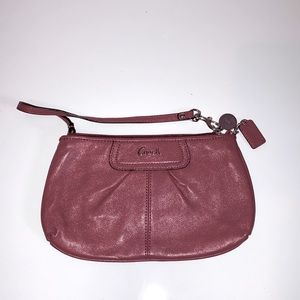 New Pink Coach Wristlet